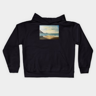 Rockaway Beach by Tabitha Kremesec Kids Hoodie